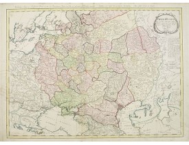 MANNERT, C. -  Imperium Russicum, cum regionibus adiacentibus duabus Tabulis ex optima quae A. 1784 tribus foliis comparavit Mappa geographica, aliisque subsidiis delineatum a C. Mannert, Tabula Ima. . .