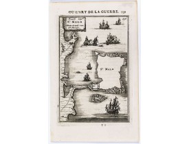 MANNESSON MALLET, A. -  Plan de St. Malo / Platte Grond van St. Malo.