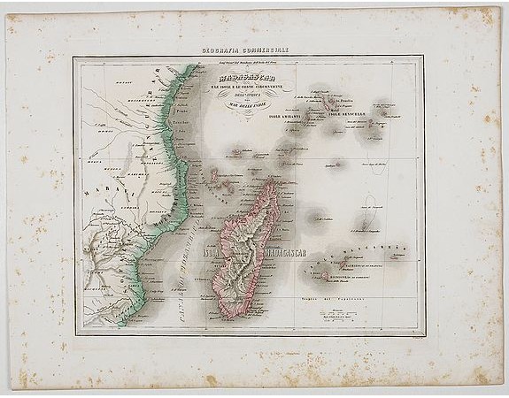 MARMOCCHI, F. C. -  Madagascar e le Isole E le Coste Circonvicine Dell' Africa nel Mar Delle Indie.