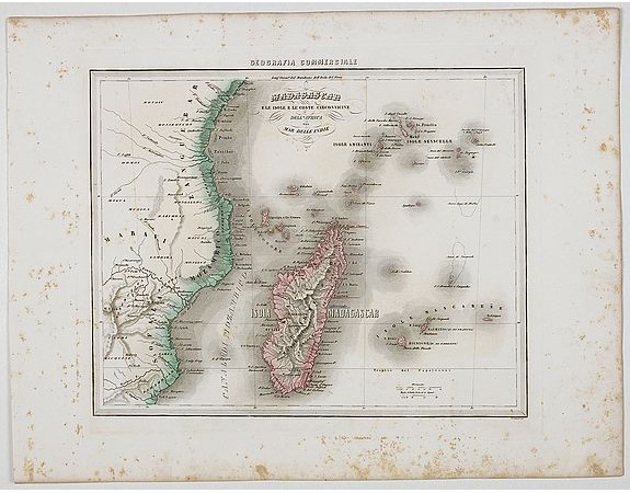 MARMOCCHI, F. C. - Madagascar e le Isole E le Coste Circonvicine Dell' Africa nel Mar Delle Indie. MARMOCCHI, F. C. - Madagascar e le Isole E le Coste Circonvicine Dell' Africa nel Mar Delle Indie.