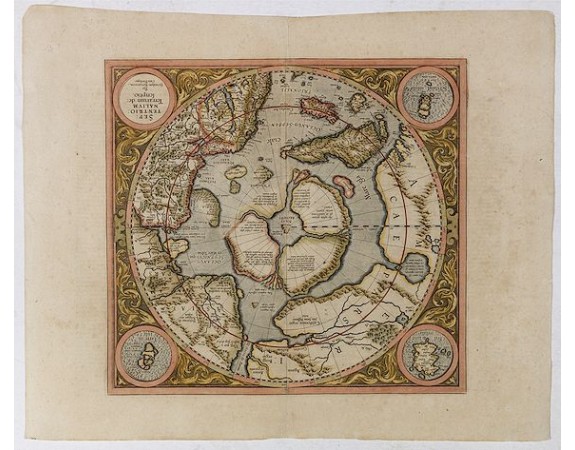 MERCATOR, G. / HONDIUS, J. -  SEPTENTRIONALIUM Terrarum descriptio. Per Gerardum Mercatore.