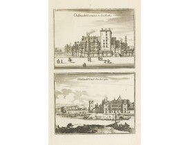 MERIAN, C. -  Château de Moulins. en Bourbonois / Maison de Vimÿ pres de Lyon.