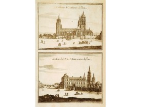 MERIAN, M. -  L'Abbaye S: Germain de Prez… & Maison de l'Abb: S: Germain des Prez.