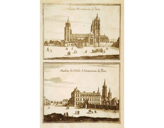 MERIAN, M. -  L'Abbaye S: Germain de Prez… & Maison de l'Abb: S: Germain des Prez.