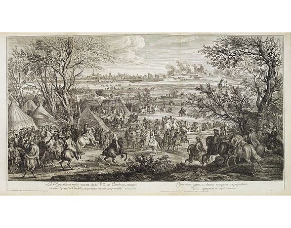 MEULEN, Adam Frans Van der. -  Le Roy s'estant rendu maître de la Ville de Cambray, attaque ensuite et prend la Citadelle, jusqu'alors estimée imprenable, en l'année 1677.