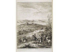 MEULEN, Adam Frans Van der. -  Saint-Omer; veu du costé du fort de Bournonville, assiégé et pris par l'armée du Roy, sous le commandement de Monsieur le Duc d'Orléans, en avril 1677.