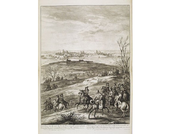 MEULEN, Adam Frans Van der. -  Saint-Omer; veu du costé du fort de Bournonville, assiégé et pris par l'armée du Roy, sous le commandement de Monsieur le Duc d'Orléans, en avril 1677.