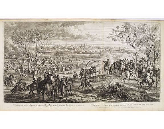 MEULEN, Adam Frans Van der. -  Valenciennes prise d'assaut, et sauvée du pillage par la clemence du Roy, le 16 mars 1677.