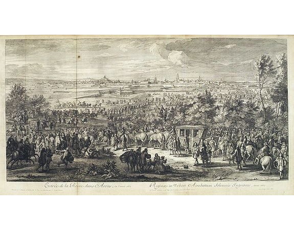MEULEN, Adam Frans van der. -  Entrée de la Reine dans Arras, en l'année 1667.