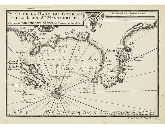 MICHELOT, H. / BREMOND, L. -  Plan de la Rade du Gourjan et des Isles Ste Marguerite.