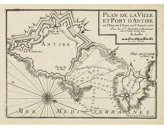 MICHELOT, H. / BREMOND, L. -  Plan de la Ville et Port d'Antibe.