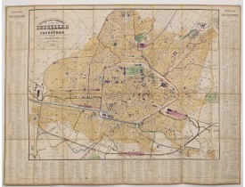MOLS-MARCHAL, L. -  Nouveau plan itinéraire de la ville de Bruxelles et ses faubourgs. . . 1883.
