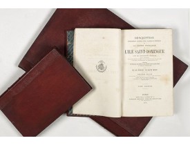 MOREAU de SAINT-MERY, Médéric Louis Elie. -  Description topographique, physique, civile, politique et historique de la partie francaise de l'isle Saint-Domingue. : Avec des observations générales sur la population. . .