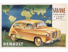 MORIN. L -  Renault Savane 1951 L. La nouvelle voiture mixte 6 / 7 places 800 kg moteur "85". Série Coloral.
