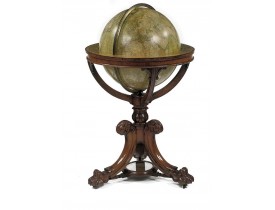 NEWTON & SON -  NEWTON'S New and Improved TERRESTRIAL GLOBE Accurately delineated from the observations of the most esteemed NAVIGATORS AND TRAVELLERS to the Present Time. . .