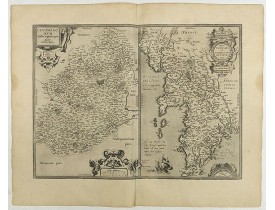 ORTELIUS, A. -  Cenomanorum... La Mans. / Neustria. Britanniae, et Normandi.