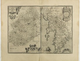 ORTELIUS, A. -  Cenomanorum... La Mans. / Neustria. Britanniae, et Normandi.