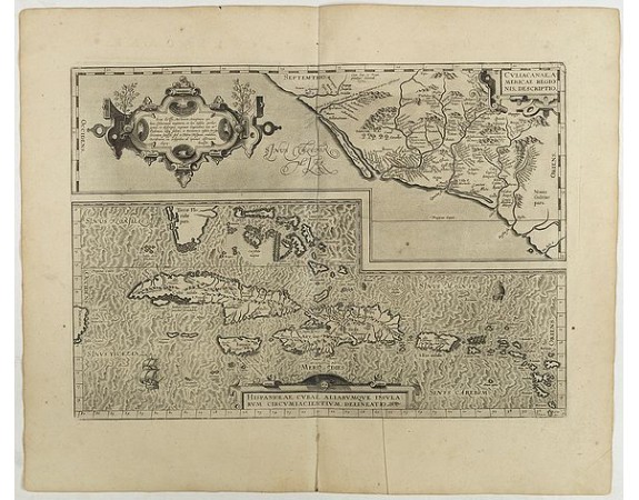 ORTELIUS, A. -  Culiacanae Americae regionis.. / Hispaniolae, Cubae..