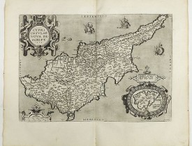 ORTELIUS, A. -  Cypri Insulae Nova descript. 1573.