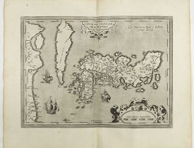 ORTELIUS, A. -  IAPONIAE INSULAE DESCRIPTIO.Ludoico Teisera auctore.