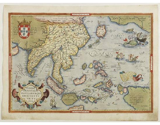 ORTELIUS, A. - Indiae Orientalis, Insularumque Adiacientium Typus. . . ORTELIUS, A. - Indiae Orientalis, Insularumque Adiacientium Typus. . .