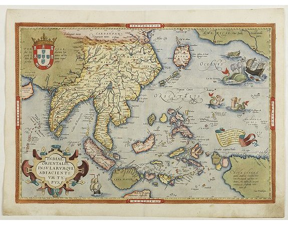 ORTELIUS, A. - Indiae Orientalis, Insularumque Adiacientium Typus. . . ORTELIUS, A. - Indiae Orientalis, Insularumque Adiacientium Typus. . .