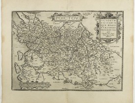 ORTELIUS, A. -  Poictou. Pictonum Vicinarum que Regionum Fidiss Descriptio.
