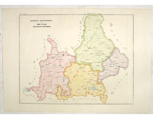 PETRI, G. - Province ecclesiastica di Monaco nel regno di Baviera (Tav LXXVII) PETRI, G. - Province ecclesiastica di Monaco nel regno di Baviera (Tav LXXVII)
