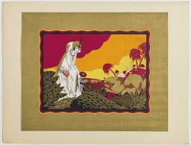 PICHON, R. (Workshop). -  "Art déco" box cover.