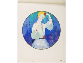 PICHON, R. (Workshop). -  (Art déco gouache)
