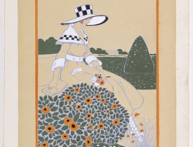 PICHON, R. (Workshop). -  (Art déco gouache)