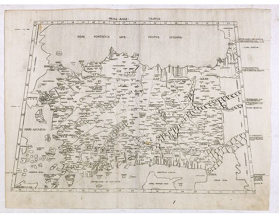 PTOLEMY, C. / SWEYNHEYM, C. - Prima Asiae Tabula. PTOLEMY, C. / SWEYNHEYM, C. - Prima Asiae Tabula.