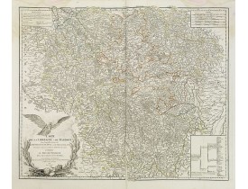 ROBERT DE VAUGONDY, G. -  Carte de la Lorraine et du Barrois. . .