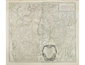 ROBERT DE VAUGONDY, G. -  Partie meridionale du Gouvernement genl. de Bourgogne. . . / Gouvernement general du Lyonois. . .