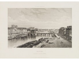 SALATHE. -  Nantes. Vue prise du Quai de l'Hôpital.