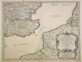 SANSON, N./ MARIETTE, P. - Anciens Royaumes de Kent, d'Essex, et de Sussex..