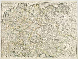 SANSON, N. / MARIETTE, P. -  Carte generale de L'Empire d'Allemagne et pays circonvoisins. . .