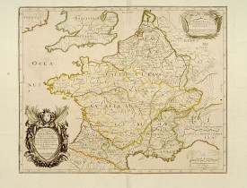 SANSON, N. / MARRIET, P. -  Gallia Vetus ex C.Julii Caesaris..