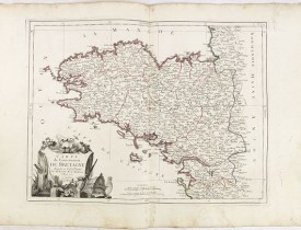 SANTINI, P. / REMONDINI, M. -  Carte du Gouvernement de Bretagne.