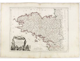 SANTINI, P. / REMONDINI, M. -  Carte du Gouvernement de Bretagne. SANTINI, P. / REMONDINI, M. -  Carte du Gouvernement de Bretagne.