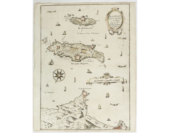 TASSIN, Ch. / BEREY, N. - Description Du Cap De La Croix Isles Ste Marguerite et St Honorat. TASSIN, Ch. / BEREY, N. - Description Du Cap De La Croix Isles Ste Marguerite et St Honorat.
