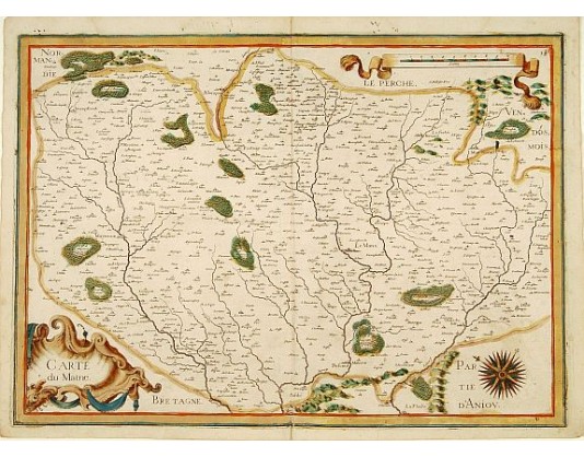 TASSIN, N. - Carte du Maine. TASSIN, N. - Carte du Maine.