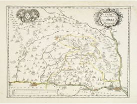TAVERNIER, M. -  Carte de la Souveraineté de Dombes Et frontière de Bresse Augmentée et corrigée de nouveau.