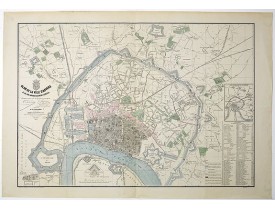 TESSARO, F. -  Plan de la ville d'Anvers et de son agrandissement général.