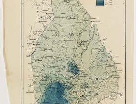 THE SURVEY OFFICE. -  Ceylon showing annual average rainfall up to 1926 inclusive.