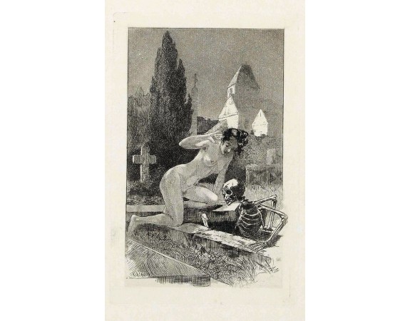 VAN MAELE, M. -  A rare suite of 12 original etchings by Martin van Maele to the famous work by Edmond Haracourt.
