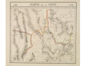 VANDERMAELEN, Ph. -  Partie de la Chine N°85. (Covers northeastern India, northern Burma and parts of Tibet, Sichuan and Yunnan.)