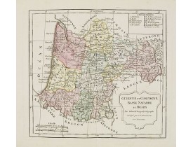 VAUGONDY, R. / DELAMARCHE. -  Guienne et Gascogne, Basse Navarre et Bearn.