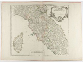VAUGONDY, R. de -  Etat de l'Eglise, Grand Duché de Toscane, et isle de Corse.