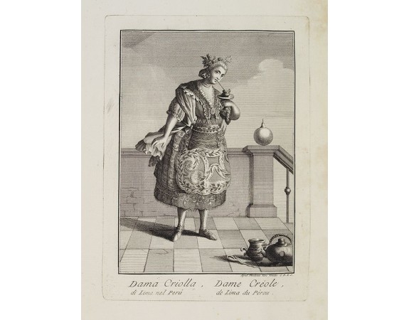 VIERO, Th. - Dama Criolla di Lima nel Peru. / Dame Créole de Lima du Pérou. VIERO, Th. - Dama Criolla di Lima nel Peru. / Dame Créole de Lima du Pérou.